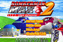 Bomberman Max 2 - Red Advance Title Screen